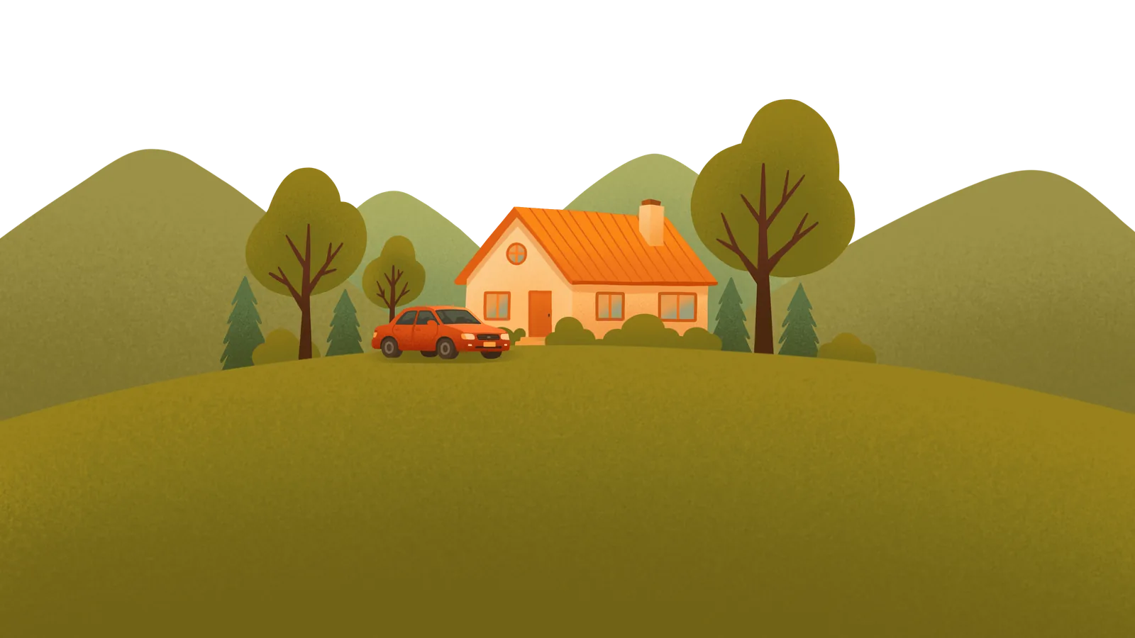 Casa y carro asegurados en el paisaje del Quindío, protegidos por DPG Seguros